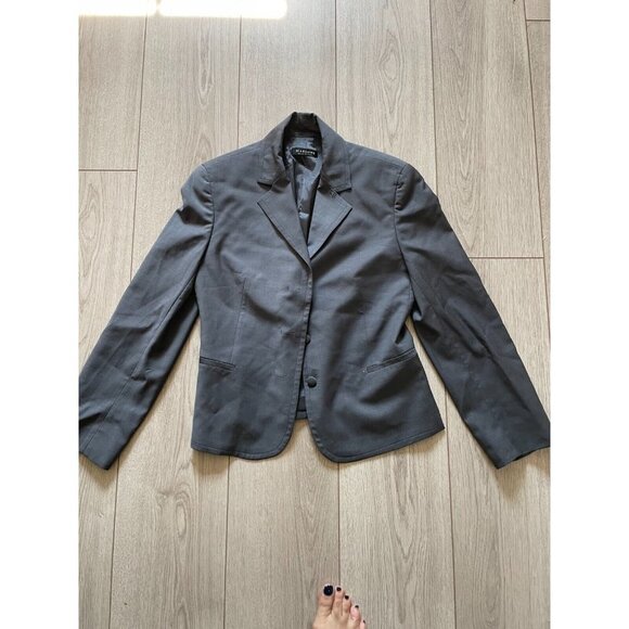 Marlowe Italy Two Piece Wool Pant Suit Set Women's Size 40 Gray Jacket & Pants - Picture 3 of 12